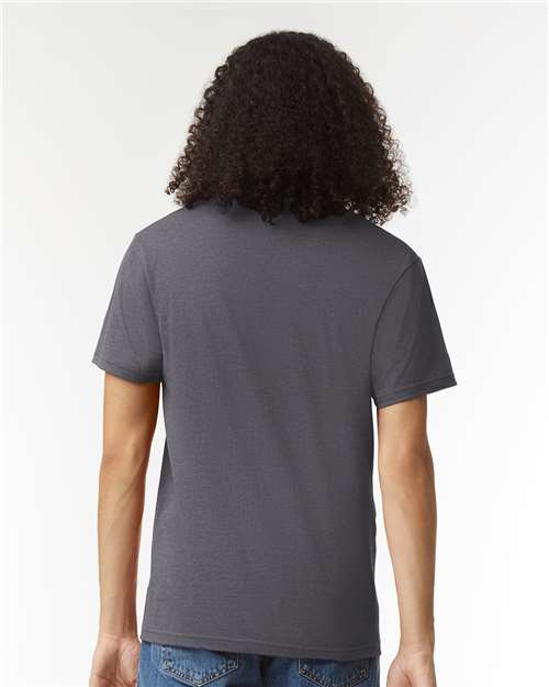 American Apparel 2006CVC Unisex CVC V-Neck Tee - Back view