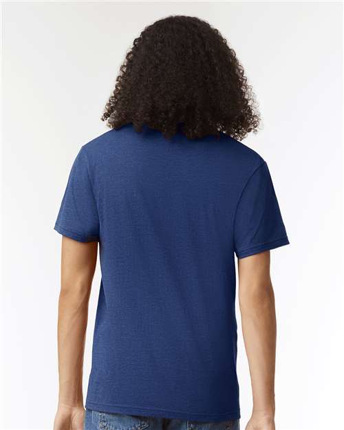 American Apparel 2006CVC Unisex CVC V-Neck Tee - Back view