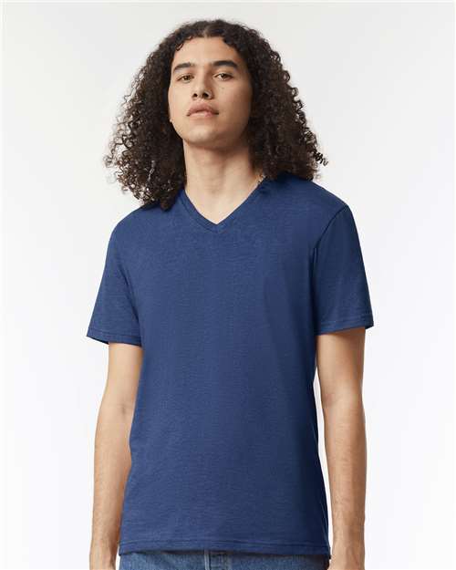 American Apparel 2006CVC Unisex CVC V-Neck Tee - Front view