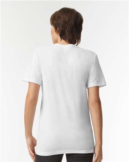 American Apparel 2006CVC Unisex CVC V-Neck Tee - Back view