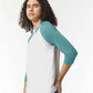 American Apparel 2003CVC Unisex CVC Raglan Tee - Side view