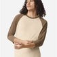 American Apparel 2003CVC Unisex CVC Raglan Tee - Front view