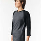 American Apparel 2003CVC Unisex CVC Raglan Tee - Side view