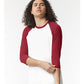 American Apparel 2003CVC Unisex CVC Raglan Tee - Front view