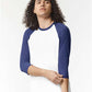 American Apparel 2003CVC Unisex CVC Raglan Tee - Front view