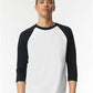 American Apparel 2003CVC Unisex CVC Raglan Tee - Front view