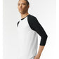 American Apparel 2003CVC Unisex CVC Raglan Tee - Side view