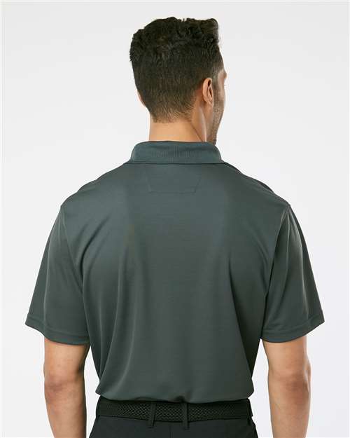Paragon 100 Men's Saratoga Performance Mini Mesh Polo - Back view