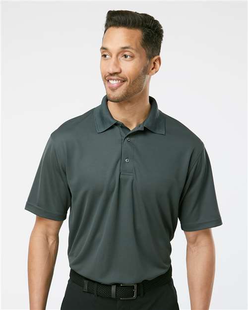 Paragon 100 Men's Saratoga Performance Mini Mesh Polo - Front view