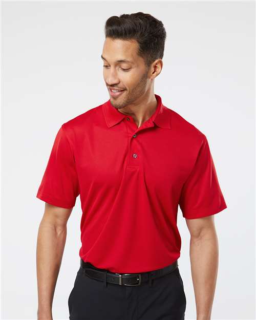 Paragon 100 Men's Saratoga Performance Mini Mesh Polo - Front view