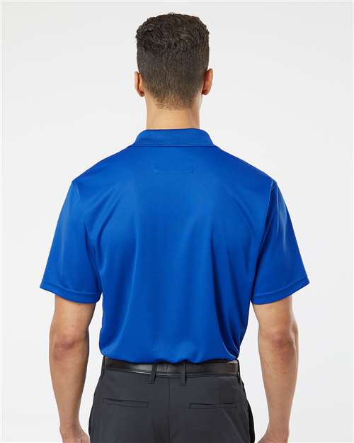 Paragon 100 Men's Saratoga Performance Mini Mesh Polo - Back view