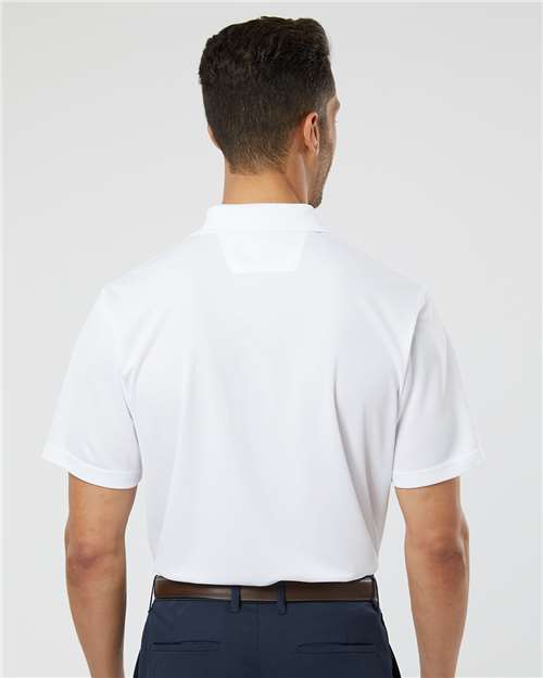 Paragon 100 Men's Saratoga Performance Mini Mesh Polo - Back view