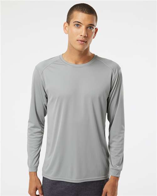 Paragon 210 Unisex Long Islander Performance Long Sleeve T-Shirt - Front view