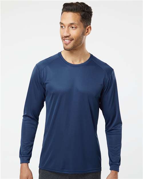 Paragon 210 Unisex Long Islander Performance Long Sleeve T-Shirt - Front view