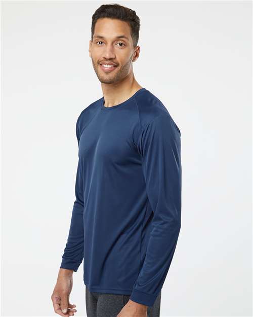 Paragon 210 Unisex Long Islander Performance Long Sleeve T-Shirt - Side view
