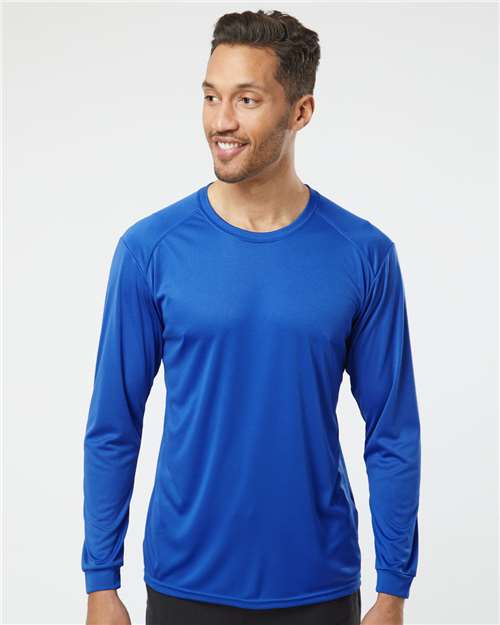 Paragon 210 Unisex Long Islander Performance Long Sleeve T-Shirt - Front view
