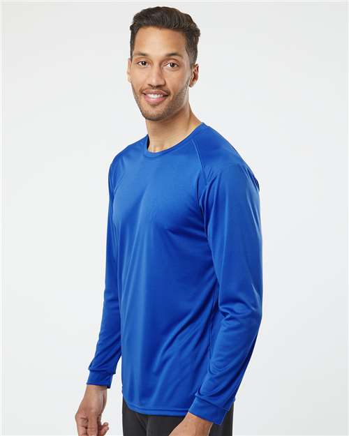 Paragon 210 Unisex Long Islander Performance Long Sleeve T-Shirt - Side view