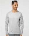 Paragon 216 Unisex Cayman Performance Camo Colorblocked Long Sleeve T-Shirt - Front view