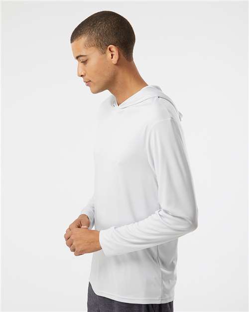 Paragon 220 Unisex Bahama Performance Hooded Long Sleeve T-Shirt - Side view