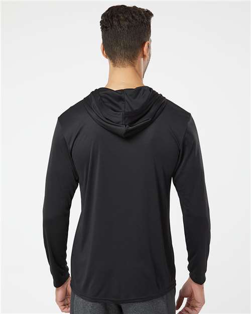 Paragon 220 Unisex Bahama Performance Hooded Long Sleeve T-Shirt - Back view