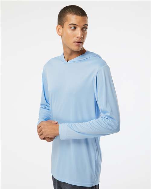Paragon 220 Unisex Bahama Performance Hooded Long Sleeve T-Shirt - Side view