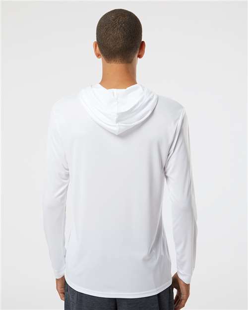 Paragon 220 Unisex Bahama Performance Hooded Long Sleeve T-Shirt - Back view