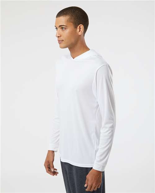 Paragon 220 Unisex Bahama Performance Hooded Long Sleeve T-Shirt - Side view