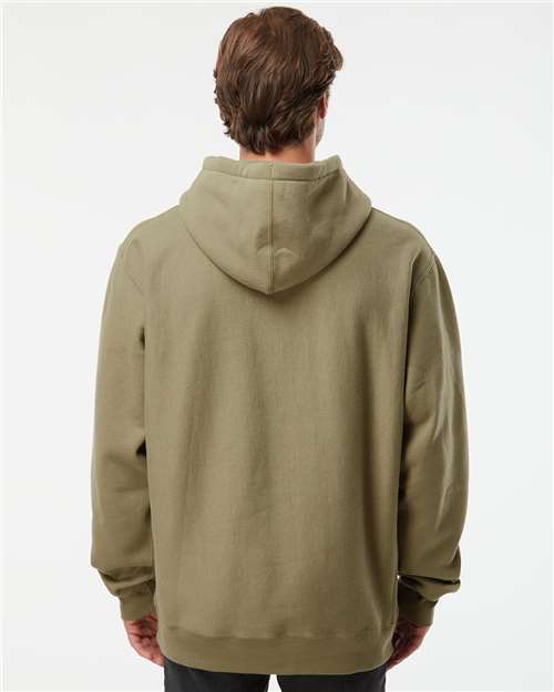 Independent Trading Co. IND5000P Unisex Legend Premium Heavyweight Cross-Grain Hooded Sweatshirt - Back view