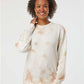 Independent Trading Co. PRM3500TD Unisex Midweight Tie-Dyed Crewneck Sweatshirt - Front view