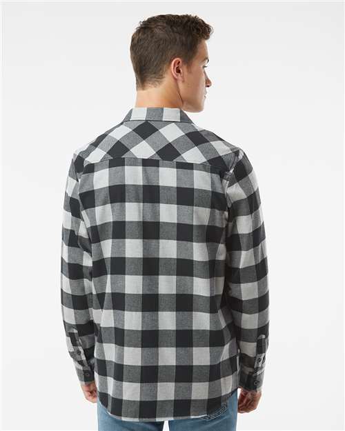 Independent Trading Co. EXP50F Unisex Flannel Shirt - Back view