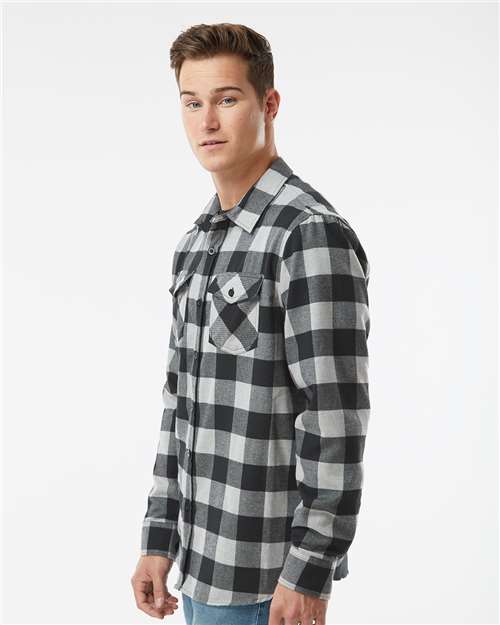 Independent Trading Co. EXP50F Unisex Flannel Shirt - Side view