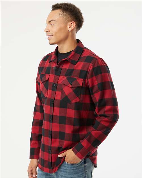 Independent Trading Co. EXP50F Unisex Flannel Shirt - Side view