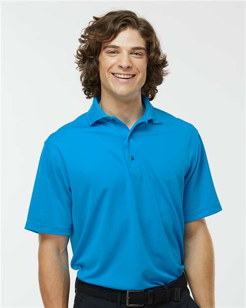 Paragon 100 Men's Saratoga Performance Mini Mesh Polo - Front view