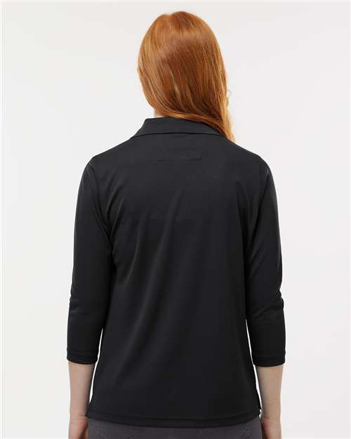 Paragon 120 Women's Lady Palm Three-Quarter Sleeve Polo - Back view