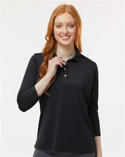Paragon 120 Women's Lady Palm Three-Quarter Sleeve Polo - Front view