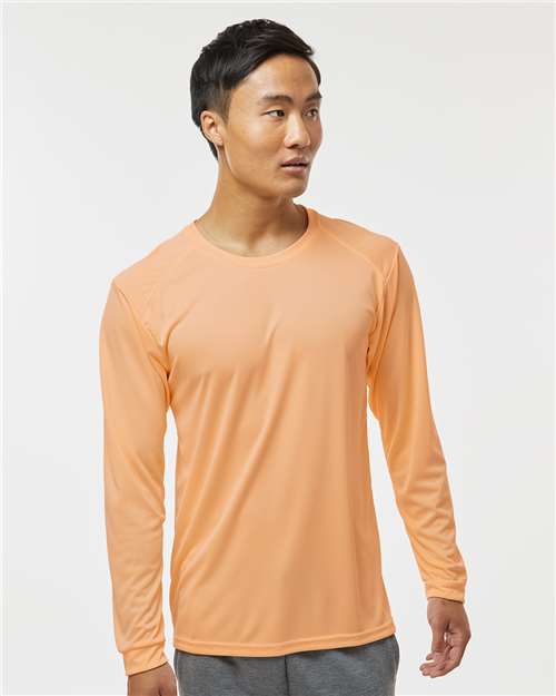 Paragon 210 Unisex Long Islander Performance Long Sleeve T-Shirt - Front view