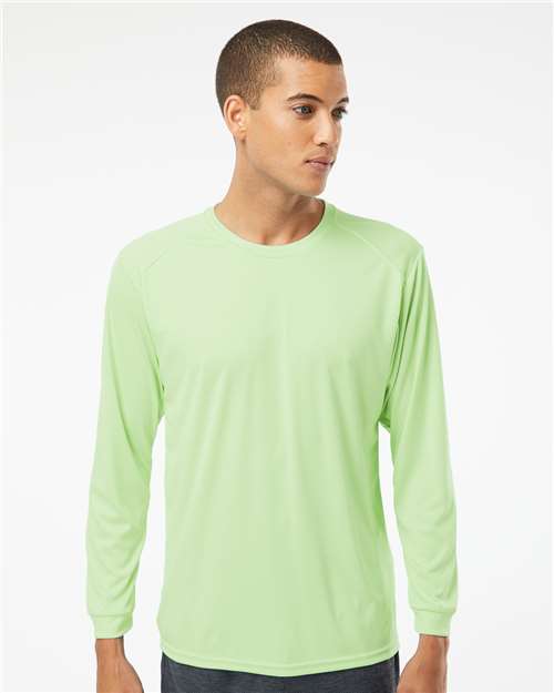 Paragon 210 Unisex Long Islander Performance Long Sleeve T-Shirt - Front view