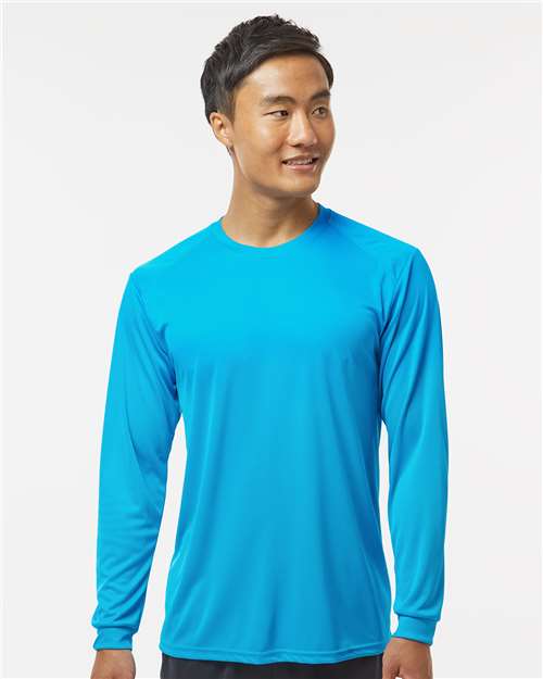 Paragon 210 Unisex Long Islander Performance Long Sleeve T-Shirt - Front view