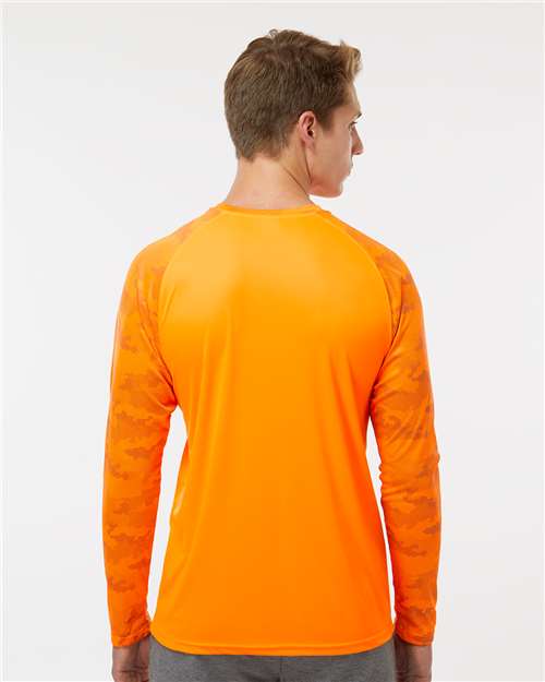 Paragon 216 Unisex Cayman Performance Camo Colorblocked Long Sleeve T-Shirt - Back view