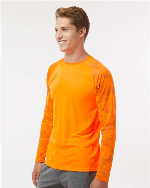 Paragon 216 Unisex Cayman Performance Camo Colorblocked Long Sleeve T-Shirt - Side view