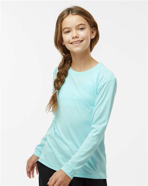 Paragon 218Y Youth Long Islander Performance Long Sleeve T-Shirt - Front view