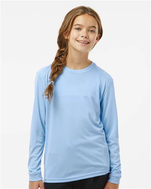 Paragon 218Y Youth Long Islander Performance Long Sleeve T-Shirt - Front view