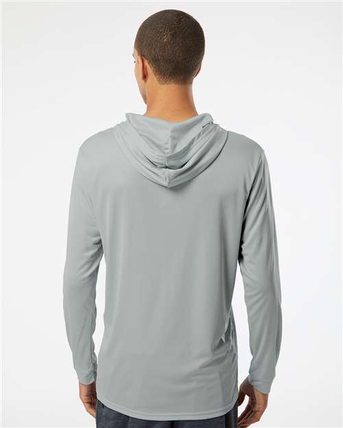 Paragon 220 Unisex Bahama Performance Hooded Long Sleeve T-Shirt - Back view