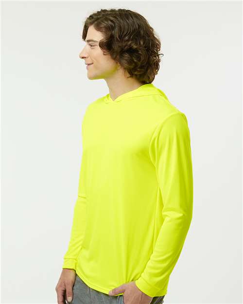 Paragon 220 Unisex Bahama Performance Hooded Long Sleeve T-Shirt - Side view