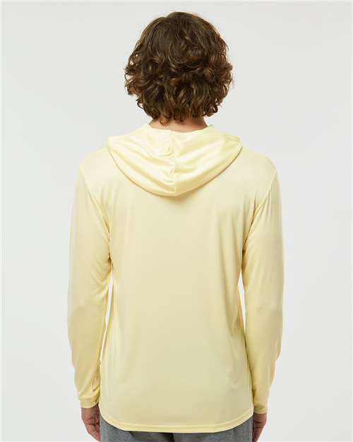 Paragon 220 Unisex Bahama Performance Hooded Long Sleeve T-Shirt - Back view