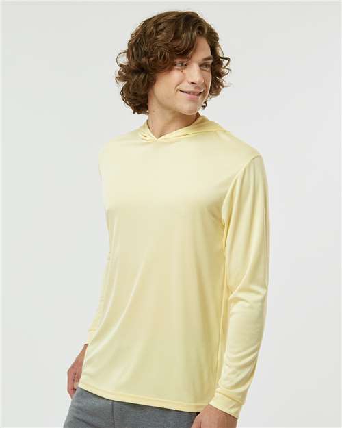 Paragon 220 Unisex Bahama Performance Hooded Long Sleeve T-Shirt - Side view